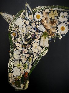 Custom Floral Pet Portrait - Your Pet in Flowers - 8x12 - Etsy