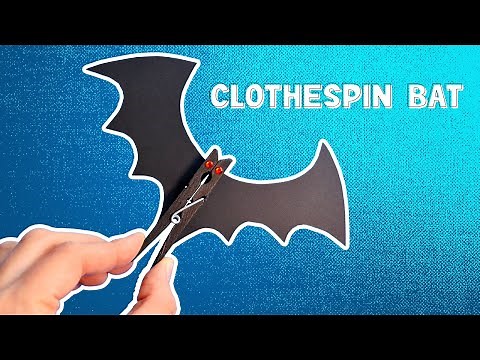 Clothespin Bat Craft | How to Make Bat Clothespins for Halloween