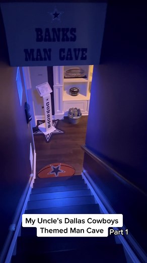 Dallas Cowboys Themed Man Cave Room Tour