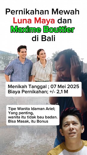 237K views · 893 reactions | Cerita dan realitas inspirasi kehidupan artis #reels #Ariel Noah #Noah #Luna Maya #Raffi Ahmad #fbpro #fyp #trending #artis #keluarga #pernikahan #sorotan #pengikut #fbreels | Herman Frianto Barutu | Facebook
