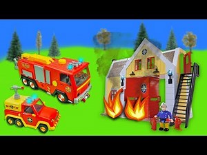 Fireman Sam Toys 🔥 Fire at Firestation Fire Truck Engine Venus Kids Toys