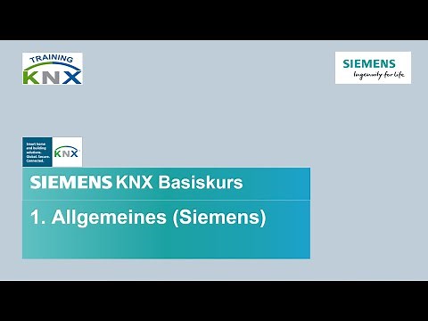 1 Siemens KNX Basiskurs – Allgemeine Einführung