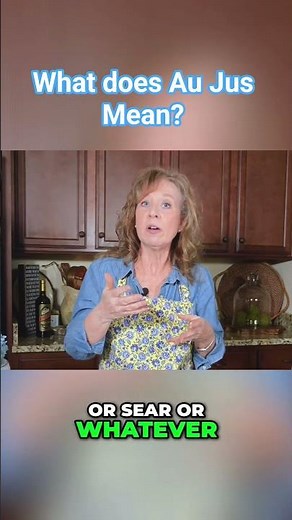 The secret to juicy meat is Au Jus!