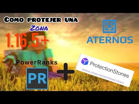 ATERNOS - COMO CONFIGURAR PROTECTIONSTONES BLOQUES DE PROTECCION [2021] 1.16.5