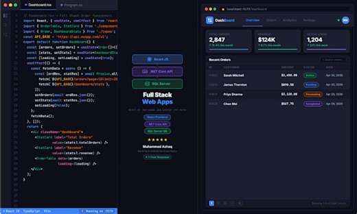 Créer une application web full stack avec net core rest api et react js
