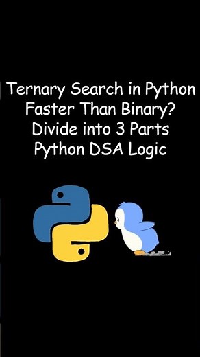 Advanced Search Algorithm in Python | Ternary Search #coding #python