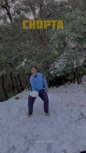 Snow Fun in Chopta ❄️ | Winter Vibes 🏔️ | Chopta Snowfall | Exploring India | Aman Singh