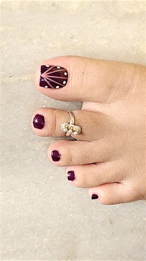 Pretty foot nail art #pedicure #feetnail #shorts #viralvideo #toenailart #naildesign #diynails #2026