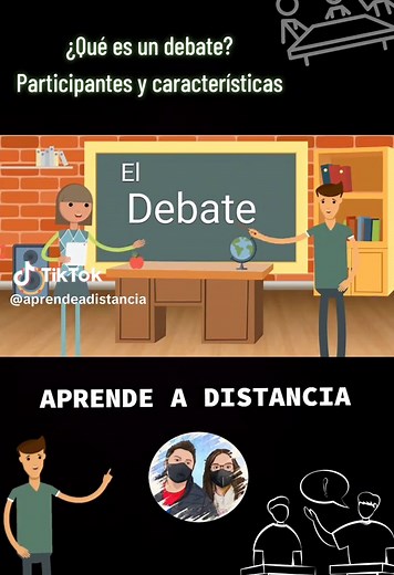 Te enseño qué es un debate, quiénes participan en un debate y cuáles son algunas de las características del debate. para ver el vídeo completo visita mi canal, link en mi perfil #debate #aprendeadistancia