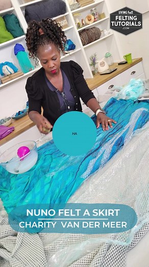 Early Bird Enrollment is now OPEN for Nuno Felt Prefelt Skirt with Charity van der Meer of @sharitbycharity Enroll in this exciting new class! Charity will teach you how to Nuno Felt an amazing, one-of-a-kind wearable. ﻿Now, you can join Charity on Felting Tutorials and learn how to wet felt your own beautiful Nuno Felt Prefelt Skirt! ENROLL NOW AND SAVE! Class begins SOON!! https://feltingtutorials.com/course/nuno-felt-prefelt-skirt/ #livingfelt #feltingtutorials #wetfelt #wetfelting #nunofelt 