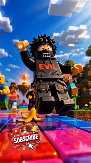🎮 Roblox vs Minecraft Race! The Ending Will Surprise You! 🤯 #rocraftz #roblox #gaming #minecraft