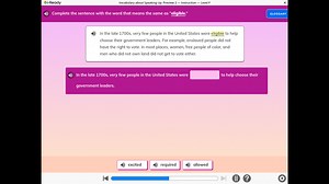 i-ReadyVocabulary about Speaking Up: Preview 2 - Instruction -... | Filo
