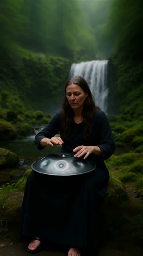 528 Hz Miracle Tone: Handpan Music for DNA Healing, Inner Peace & Flow State Meditation / Waterfall