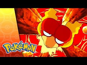 Charizard Battles Blaine's Magmar | Pokémon: Adventures in the Orange Islands