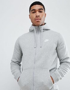 Nike zip up hoodie with futura logo in grey 804389-063 | ASOS