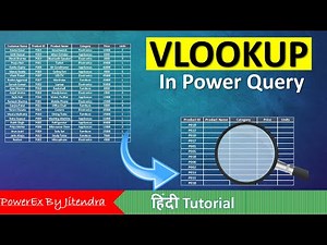 How to use VLOOKUP in Power Query | By Jitendra Kumar | Hindi
