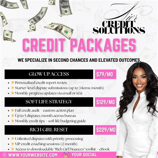 Credit Repair Flyer, Credit Restoration Flyer, Credit Fix Template, Credit Seminar Flyer, DIY Flyer, Canva Flyer, Credit Repair Template - Etsy