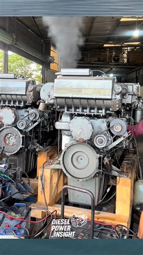 Starting the Yanmar Diesel Engine! 💪⚙️ #dieselpower #automobile #diesel #dieselengine