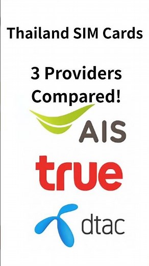 Thailand SIM Card Comparison: AIS vs True vs dtac (Which One Should You Choose?)