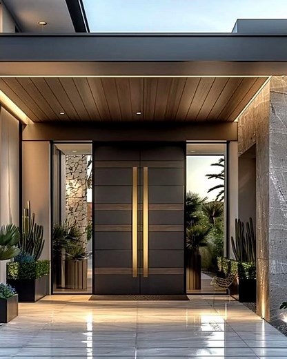stylish entrance porch Idea for welcoming front space #home