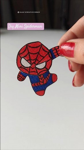 Mini Spiderman Paper Craft Decor