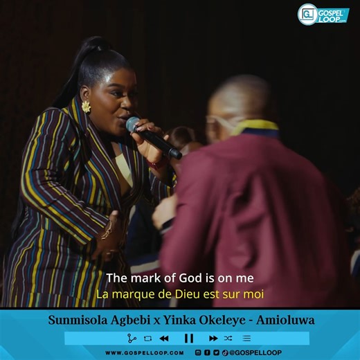 Gospellooptv on Instagram: "AMIOLUWA - Sunmisola Agbebi x Yinka Okeleye . Full video now available on youtube: Follow @gospelloop for more inspiring contents -————————————————————————————— #gospelloop #gospellooptv #gospellooprelease #sunmisolaagbebi #yinkaokeleye #amioluwa"
