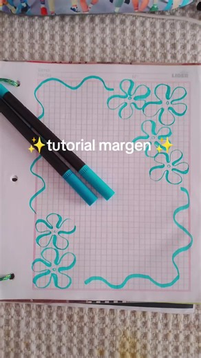 Tutorial de márgenes con flores: fácil y bonito