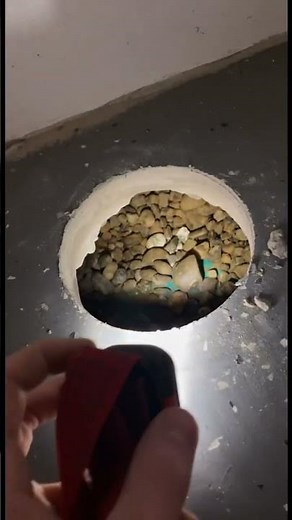 How To Make A Radon Suction Point! #radon #concrete #business #construction #hilti #drill #work