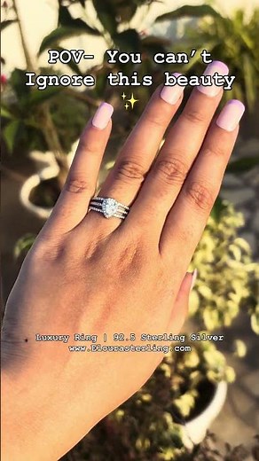 Luxury 92.5 Sterling Silver ring for Women✨ #instagram