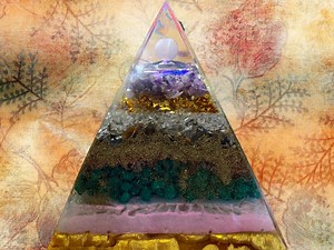 Golden Mega Orgone Pyramid - Almost 3 Lbs. - Etsy