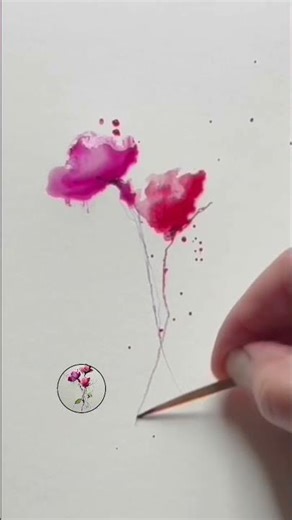 How to Paint Purple Poppies in Watercolor 💜 Step-by-Step Tutorial