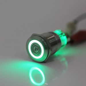 [Hot Item] 19 mm Waterproof IP67 12V Illuminated Lighted LED on/off Stainless Steel Momentary/Latching Metal Push Button Switch