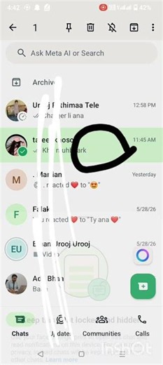 how to change chat lock password in whatsapp