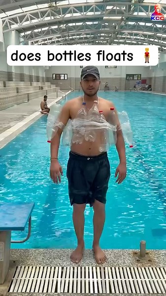 how many bottles floats a MAN | science experiment #science #experiment