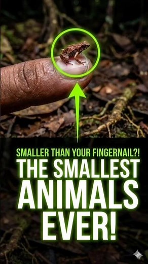 “Smaller Than Your Fingernail: The Tiniest Wild Animals on Earth”