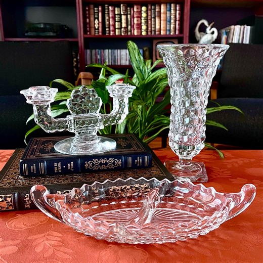 Vintage Fostoria "american Clear" Accessory Pieces - Offered Separately - Etsy
