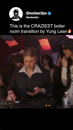 Yung Lean made everyone scream with this transition #boilerroom #yunglean #insane