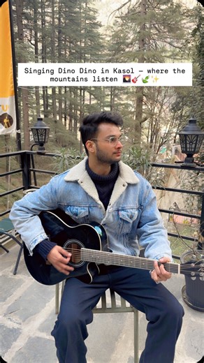 Shrayansh_live on Instagram: "Singing Dino Dino in Kasol — where the mountains listen 🌄🎸🍃✨ #shrayanshlive"