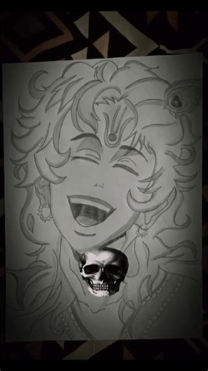 JAI SHREE KRISHNA 🔱💕#shorts #drawing #art #god #krishna