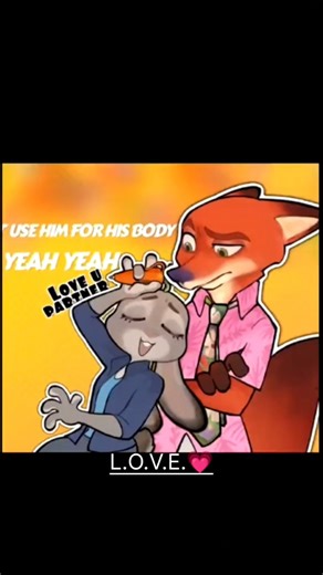 Nick & Judy: A Love Story You Can't Miss!🐰❤️🦊✨#zootopia #nickandjudy#disney#animatedshort#funny#roma