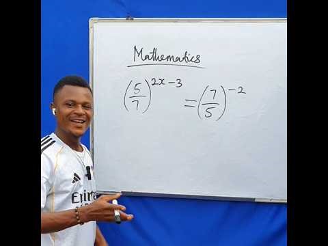 How to solve exponential equation with inverted bases