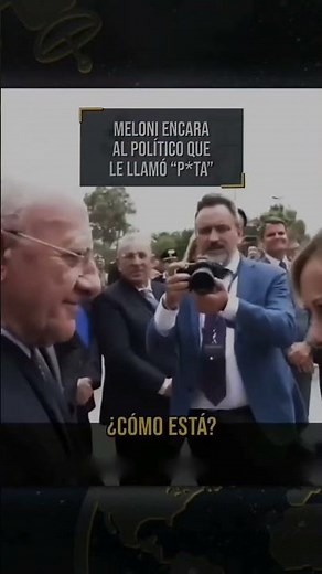 MELONI RESPONDE CON CLASE AL POLÍTICO QUE LA LLAMÓ P*TA