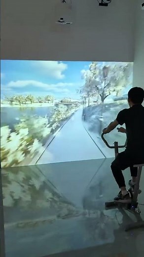 Revolutionizing Fitness: LiDAR Interactive Bike with UDP-Triggered VR Seasons!