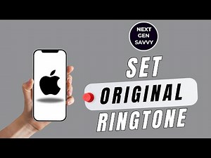 HOW TO SET ORIGINAL IPHONE RINGTONE ON IPHONE