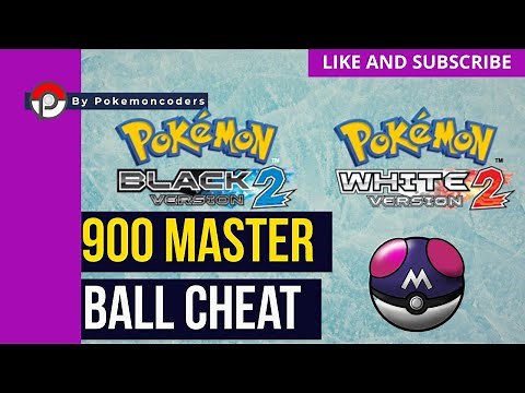 Pokemon Black 2 and White 2 900x Master Ball Cheat