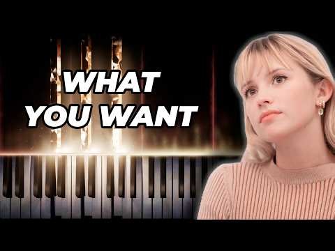 Angèle - What You Want - piano karaoke instrumental cover