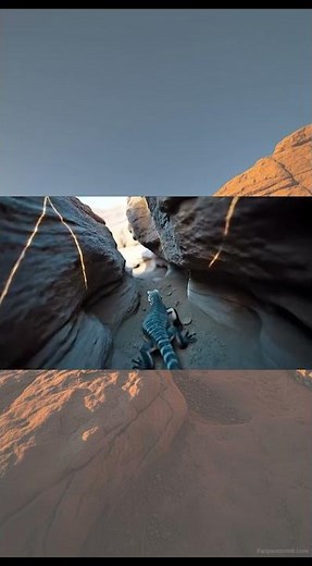 Lizard in the Grand Canyon—There’s a Door Carved