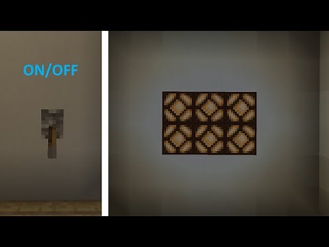How to make a working light switch in minecraft