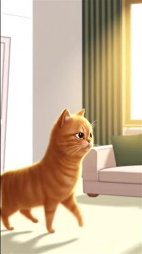 Bubu the Smart Cat Turns On the Light and Reads a Book