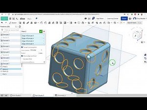 How to draw a dice in Onshape